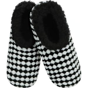 imageSnoozies Slipper Socks for Women Indoor Cozy SherpaLined Womens Slippers NonSkid Ladies GiftsBlack 2