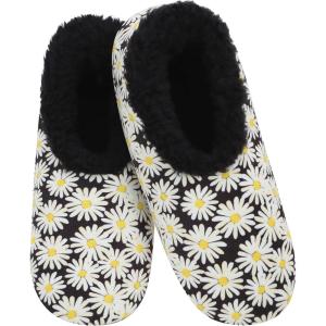 imageSnoozies Slipper Socks for Women Indoor Cozy SherpaLined Womens Slippers NonSkid Ladies GiftsDaisy