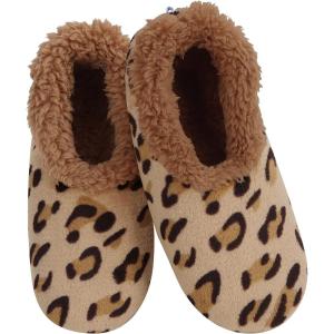 imageSnoozies Slipper Socks for Women Indoor Cozy SherpaLined Womens Slippers NonSkid Ladies GiftsLeopard