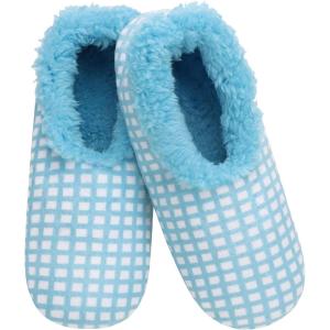 imageSnoozies Slipper Socks for Women Indoor Cozy SherpaLined Womens Slippers NonSkid Ladies GiftsTurquoise