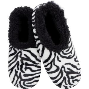 imageSnoozies Slipper Socks for Women Indoor Cozy SherpaLined Womens Slippers NonSkid Ladies GiftsZebra