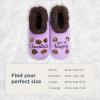 imageSmoozie Pairable Food Socks  Funny House Slippers for Women NonSlip Fuzzy Slipper SocksChocolate Makes Me Happy