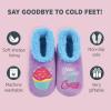 imageSmoozie Pairable Food Socks  Funny House Slippers for Women NonSlip Fuzzy Slipper SocksYou Bake Me Crazy