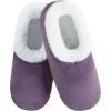 imageSnoozies Butter Soft House Slippers for Women Cozy SherpaLined Slipper Socks for Women Soft Sole NonSkid Machine WashablePurple