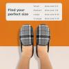 imageSnoozies Modern Alpine Plaid Memory Foam Slippers for Men Indoor Soft SherpaLined Mens House Shoes NonSkidGrey
