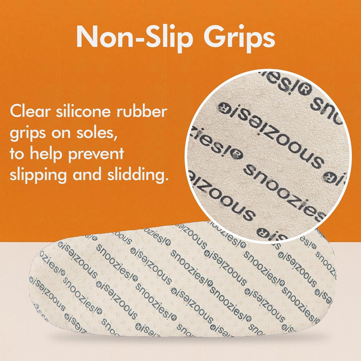 imageSnoozies Alpine Corduroy Memory Foam Slippers for Men Indoor Soft SherpaLined Mens House Shoes NonSkidLt Grey