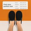 imageSnoozies Alpine Corduroy Memory Foam Slippers for Men Indoor Soft SherpaLined Mens House Shoes NonSkidBlack