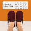 imageSnoozies Alpine Corduroy Memory Foam Slippers for Men Indoor Soft SherpaLined Mens House Shoes NonSkidBurgundy