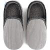 imageSnoozies Alpine Corduroy Memory Foam Slippers for Men Indoor Soft SherpaLined Mens House Shoes NonSkidLt Grey