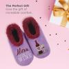 imageSnoozies Pairables Wine Slippers for Women Indoor Funny Slipper Socks with Soft Sherpa Lining and NonSkid Sole Wine GiftsAlexa Bring Me Wine