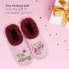 imageSnoozies Pairables Wine Slippers for Women Indoor Funny Slipper Socks with Soft Sherpa Lining and NonSkid Sole Wine GiftsIm Outdoorsy