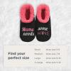 imageSnoozies Pairables Wine Slippers for Women Indoor Funny Slipper Socks with Soft Sherpa Lining and NonSkid Sole Wine GiftsMama Needs Some Wine