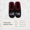 imageSnoozies Pairables Wine Slippers for Women Indoor Funny Slipper Socks with Soft Sherpa Lining and NonSkid Sole Wine GiftsWine Time