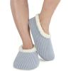 imageSnoozies Corduroy Slippers for Women with Memory Foam Insole SherpaLined Slipper Socks for Women NonSkidAshley Blue