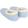 imageSnoozies Corduroy Slippers for Women with Memory Foam Insole SherpaLined Slipper Socks for Women NonSkidBaby Blue