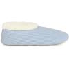 imageSnoozies Corduroy Slippers for Women with Memory Foam Insole SherpaLined Slipper Socks for Women NonSkidBaby Blue