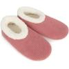 imageSnoozies Corduroy Slippers for Women with Memory Foam Insole SherpaLined Slipper Socks for Women NonSkidDesert Rose