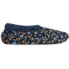 imageSnoozies Corduroy Slippers for Women with Memory Foam Insole SherpaLined Slipper Socks for Women NonSkidNavy