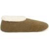 imageSnoozies Corduroy Slippers for Women with Memory Foam Insole SherpaLined Slipper Socks for Women NonSkidOlive Green