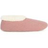imageSnoozies Corduroy Slippers for Women with Memory Foam Insole SherpaLined Slipper Socks for Women NonSkidPeach Beige
