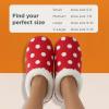 imageSnoozies Faux Fur Polka Dots Slippers for Women Indoor Soft SherpaLined House Slippers Cute House Shoes for WomenRed