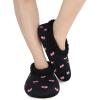 imageSnoozies Pink Bow Slippers NonSkid Memory Foam House Slippers for Women with Soft Sherpa Lining Womens House ShoesBlack