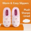 imageSnoozies Pink Bow Slippers NonSkid Memory Foam House Slippers for Women with Soft Sherpa Lining Womens House ShoesLt Pink