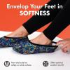 imageSnoozies Skinnies slipper socks for Women  NonSlip Lightweight Soft Sherpa Lining Foldable TravelUnder the Sea