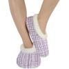 imageSnoozies Sparkle Tweed Slippers for Women with Sherpa Lining Memory Foam Slippers Indoor NonSkid SolePurple