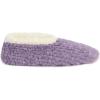 imageSnoozies Teddy Bear Faux Fur House Slippers for Women with Memory Foam Insole SherpaLined Slipper Socks NonSkidPurple