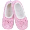 imageSnoozies Ballerina Slippers for Women with Bow  Cute Slipper Socks for Women Indoor  Non Skid Sole and Soft Sherpa LiningPink 4