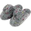 imageSnoozies Dottie Scuff Slippers for Women Indoor  Comfy and Cute House Slippers with Bow and NonSkid SoleBlack