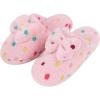 imageSnoozies Dottie Scuff Slippers for Women Indoor  Comfy and Cute House Slippers with Bow and NonSkid SoleLt Pink