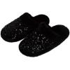 imageSnoozies Glam Slides Womens Slippers Cute Slippers with Sequin Upper Sequin Slipper Scuffs Ladies GiftsMidnight Red