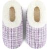 imageSnoozies Sparkle Tweed Slippers for Women with Sherpa Lining Memory Foam Slippers Indoor NonSkid SolePurple