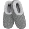 imageSnoozies Womens Slipper Socks  Slippers for Women  Fuzzy House SlippersHeather Grey