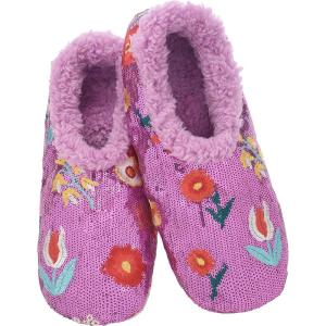 imageSnoozies Sequin Slippers for Women  Fancy Glitters Comfy and Cozy Sparkly NonSlip Womens Slippers SocksLilac