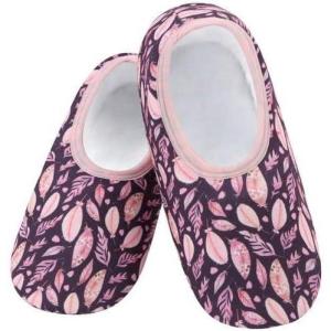 imageSnoozies Skinnies slipper socks for Women  NonSlip Lightweight Soft Sherpa Lining Foldable TravelPnklvs