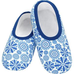 imageSnoozies Skinnies slipper socks for Women  NonSlip Lightweight Soft Sherpa Lining Foldable TravelPwheel