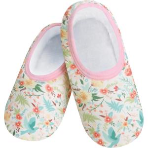 imageSnoozies Skinnies slipper socks for Women  NonSlip Lightweight Soft Sherpa Lining Foldable TravelSecretgdn