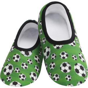 imageSnoozies Skinnies slipper socks for Women  NonSlip Lightweight Soft Sherpa Lining Foldable TravelSoccer