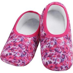 imageSnoozies Skinnies slipper socks for Women  NonSlip Lightweight Soft Sherpa Lining Foldable TravelTie Dye