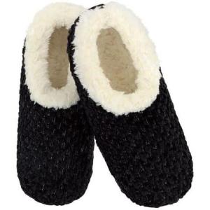 imageSnoozies Womens Slipper Socks  Slippers for Women  Fuzzy House SlippersBlack 1