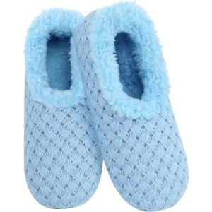 imageSnoozies Womens Slipper Socks  Slippers for Women  Fuzzy House SlippersLt Blue