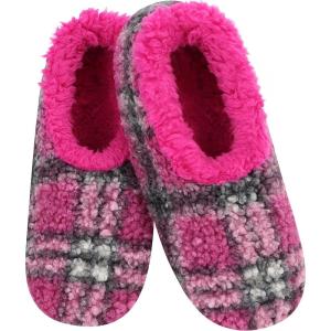 imageSnoozies Womens Slipper Socks  Slippers for Women  Fuzzy House SlippersPurpleBlack