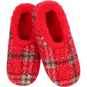 imageSnoozies Womens Slipper Socks  Slippers for Women  Fuzzy House SlippersRedNatural