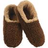 imageSnoozies Mens Nubby Knit Slipper Brown Medium