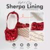 image:imageSnoozies Ballerina Bling Metallic Shine Slippers  Sequin House Shoes for Women  Slipper Socks with Grippers  Cute Indoor FootwearRed