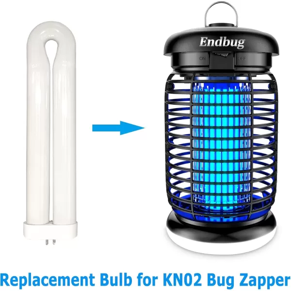 Endbug 15W Replacement Bulb for Bug Zapper, 4-Pin Base U-Shaped Twin Tube Bulb