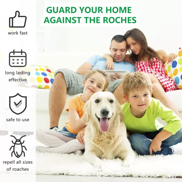 Endbug Roach Bait, Roach Killer Indoor Infestation, Roach Traps, Roach Repellent Indoor Home for Small Large Cockroaches, Cockroach Bait Get Rid of Roaches Permanently Indoor/Outdoor - 48PCS